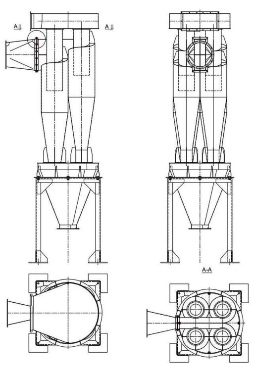 чертеж циклона У21-ББЦ в Назрани